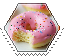 donut hexagonal stamp